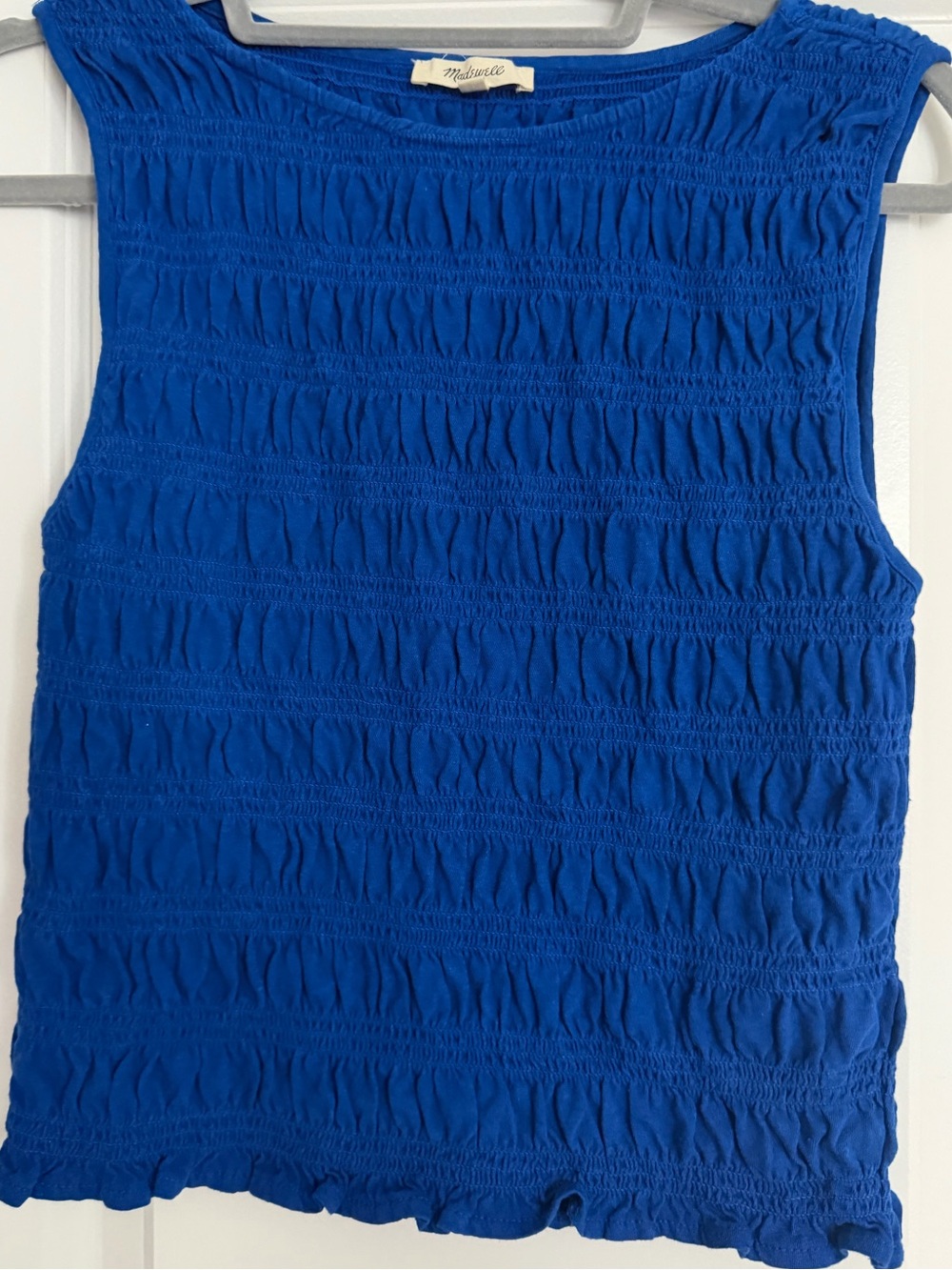 Madewell blue tank top